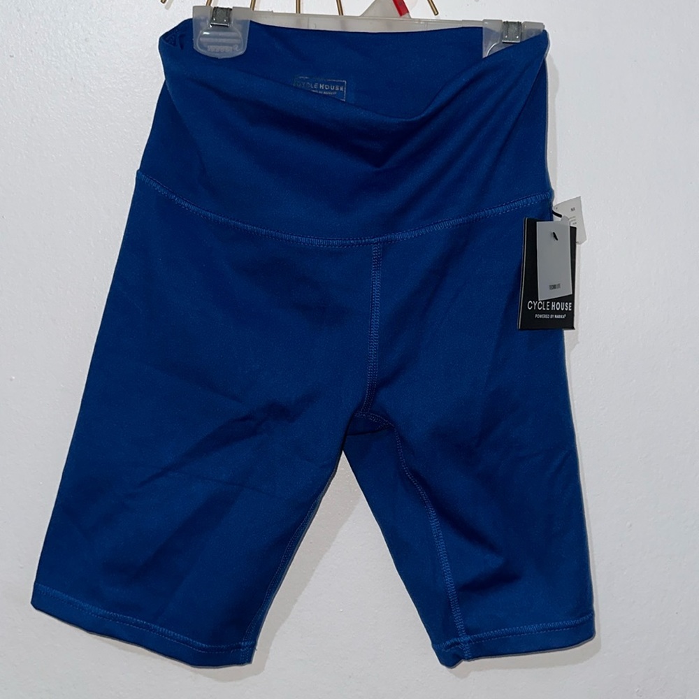 Marika Cycle House Womens Large S Blue Bike Shorts Yoga Fitness NEW